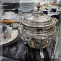 K11. Chafing dish with antler handles. 
